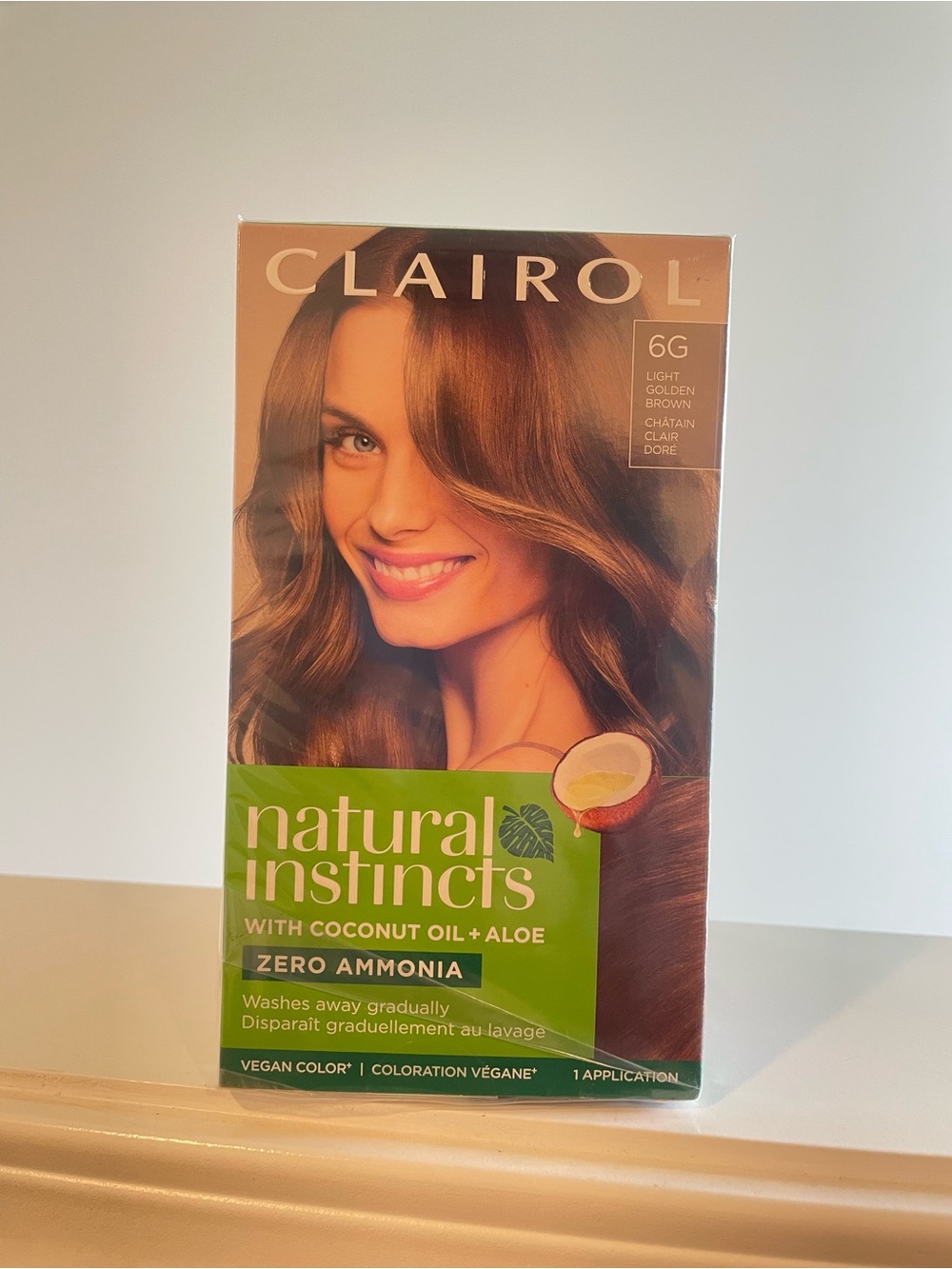 Clairol Natural Instincts 6G Light Golden Brown - Ammonia-Free Hair Color 3 pack
